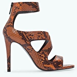 ZARA Snakeskin High Heel Sandals
